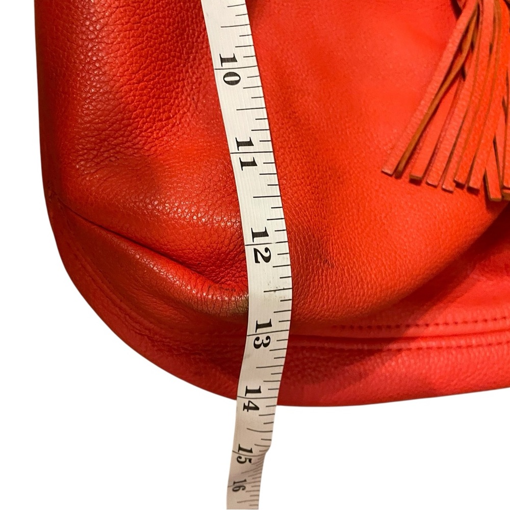 Michael kors Red Leather Tassel Hobo Bag with Gold Hardware bucket bag - Picture 11 of 12